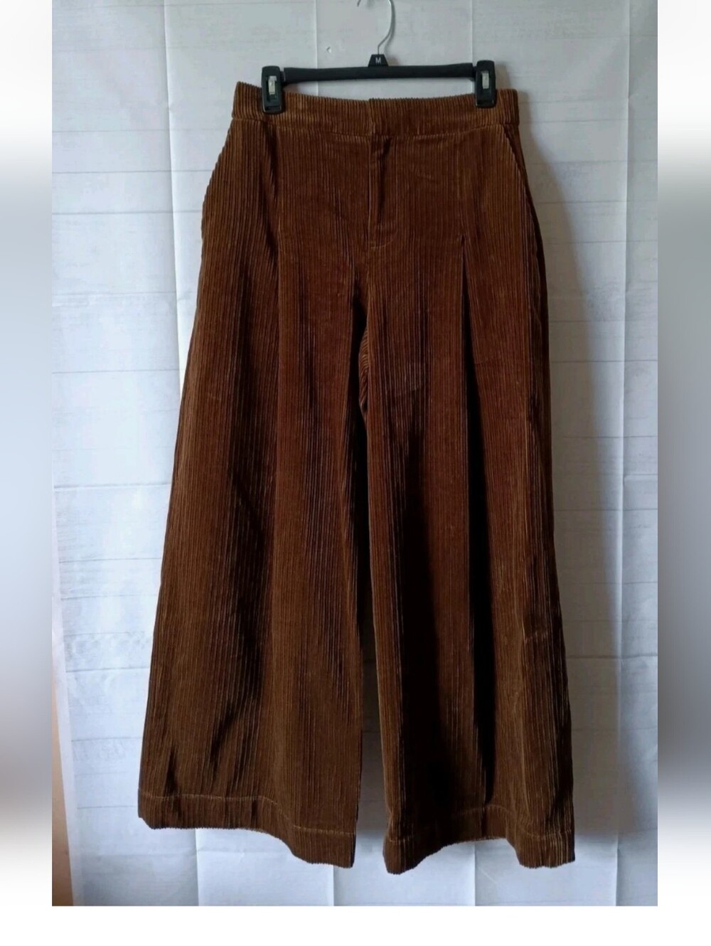 A.L.C Cedar Brown Wide Lwg High Rise Ankle Corduroy Pants  278.00